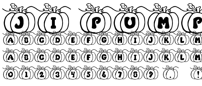 JI Pumpkins font